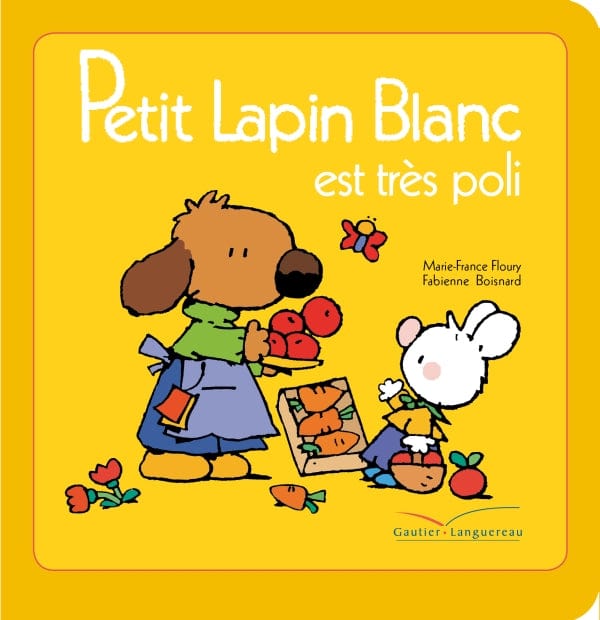 Petit lapin blanc est très poli