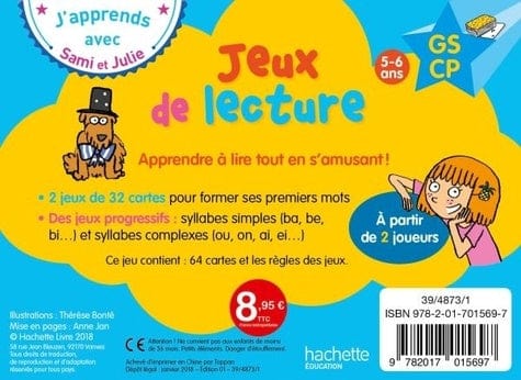J'apprends avec Sami et Julie - Jeux de lecture