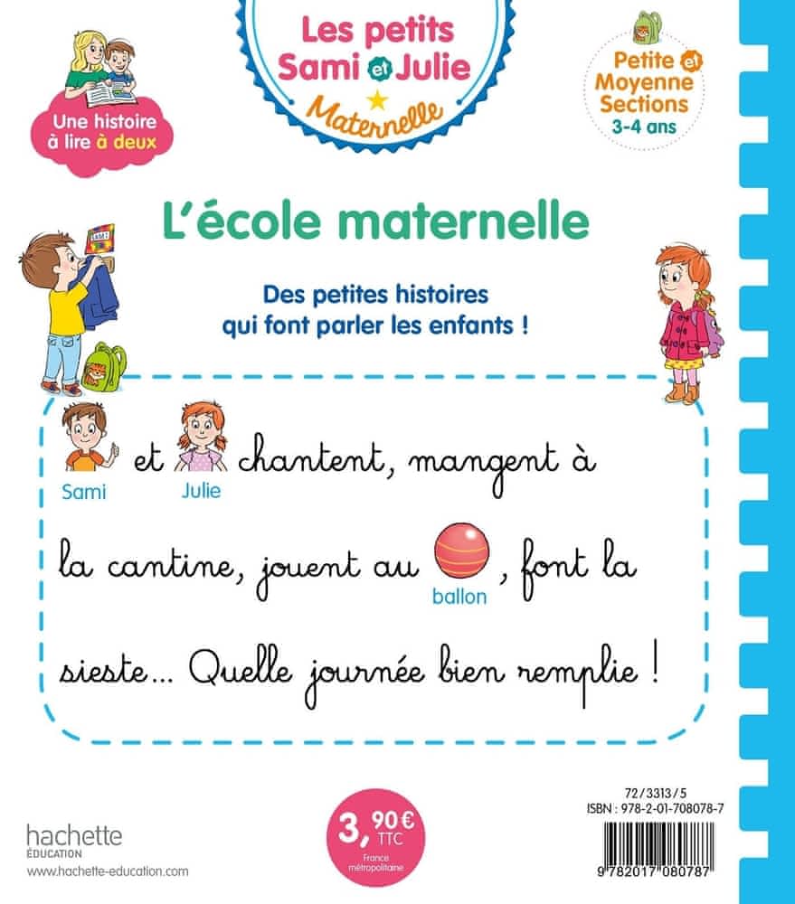 Les histoires de P'tit Sami - Sami et Julie à l'école maternelle