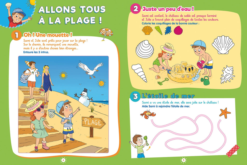 100 jeux de vacances - Moyenne section à grande section ( 4/5 ans )