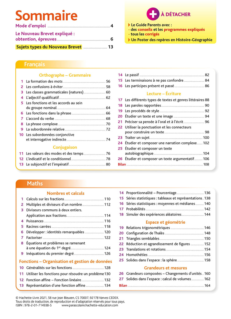 Pour comprendre toute la 3e année ( 9e année )