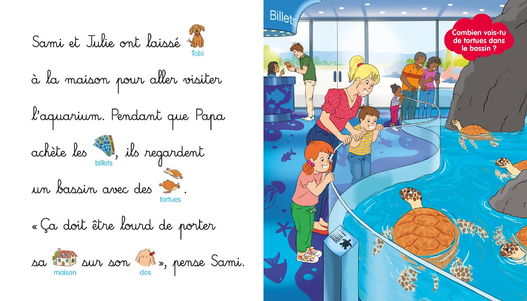 Les histoires de P'tit Sami - Sami et Julie à l'aquarium