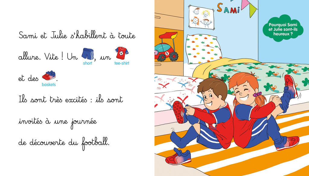 Les histoires de P'tit Sami - Sami et Julie aiment le foot