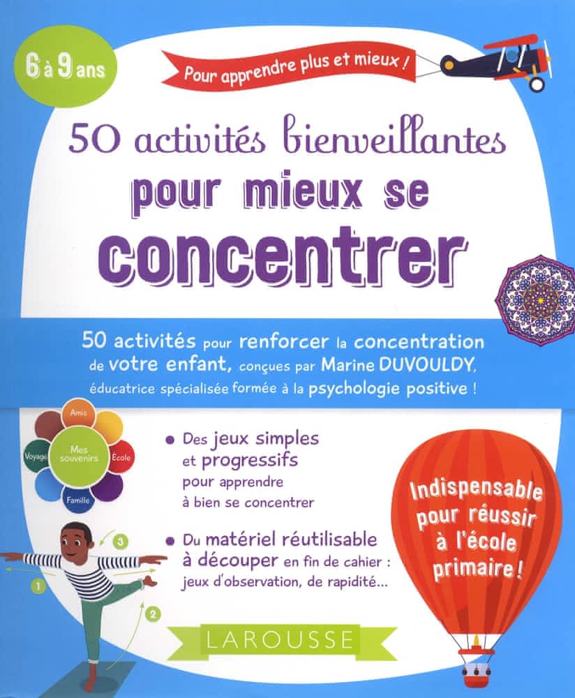 50 activités bienveillantes pour mieux se concentrer
