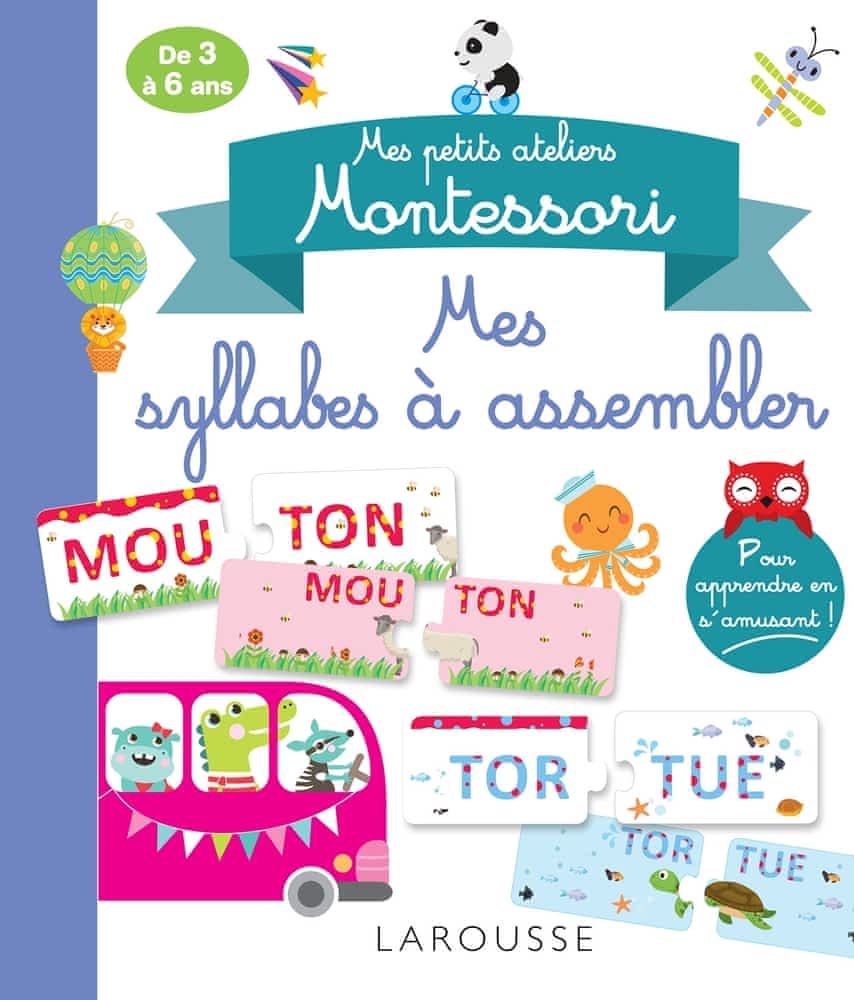 Mes petits ateliers Montessori - Mes syllabes à assembler