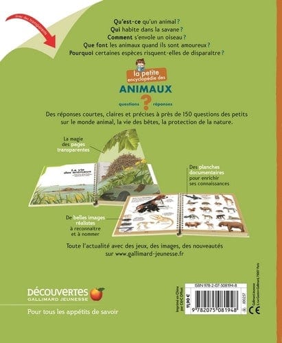 La petite encyclopédie - Animaux