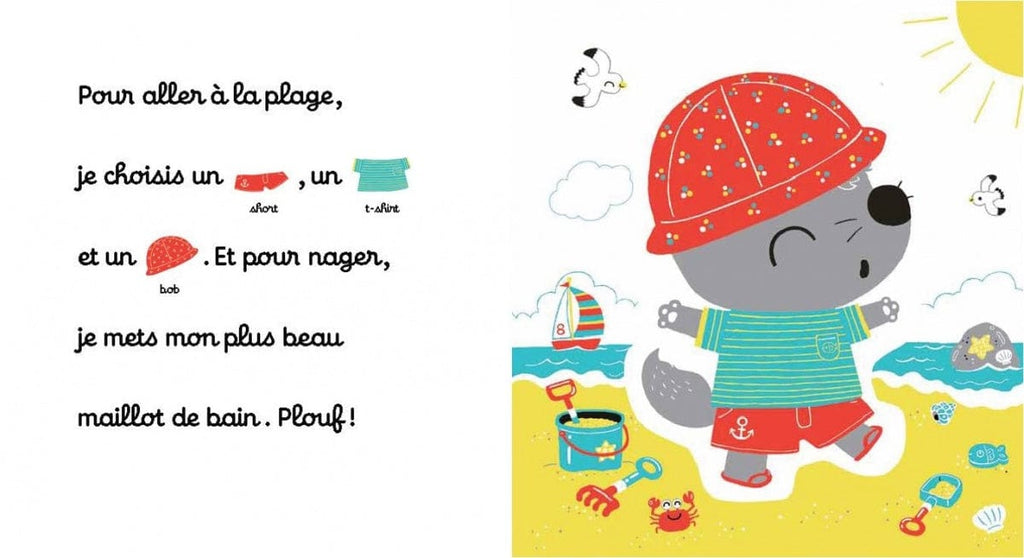 Bébé Loup joue à s'habiller