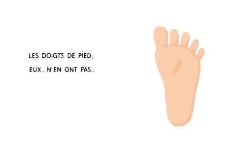 Les orteils n'ont pas de nom