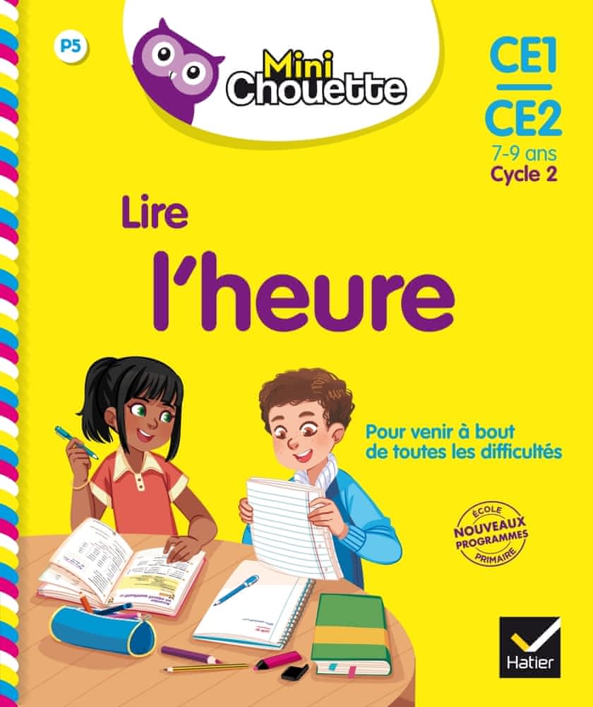 Mini chouette - Lire l'heure - CE1/CE2
