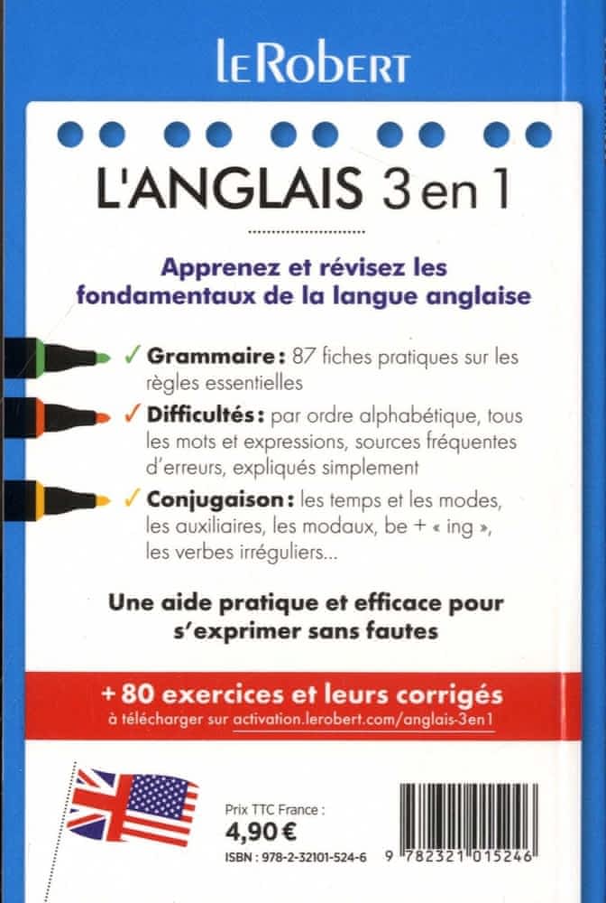 Le Robert : L'anglais 3 en 1