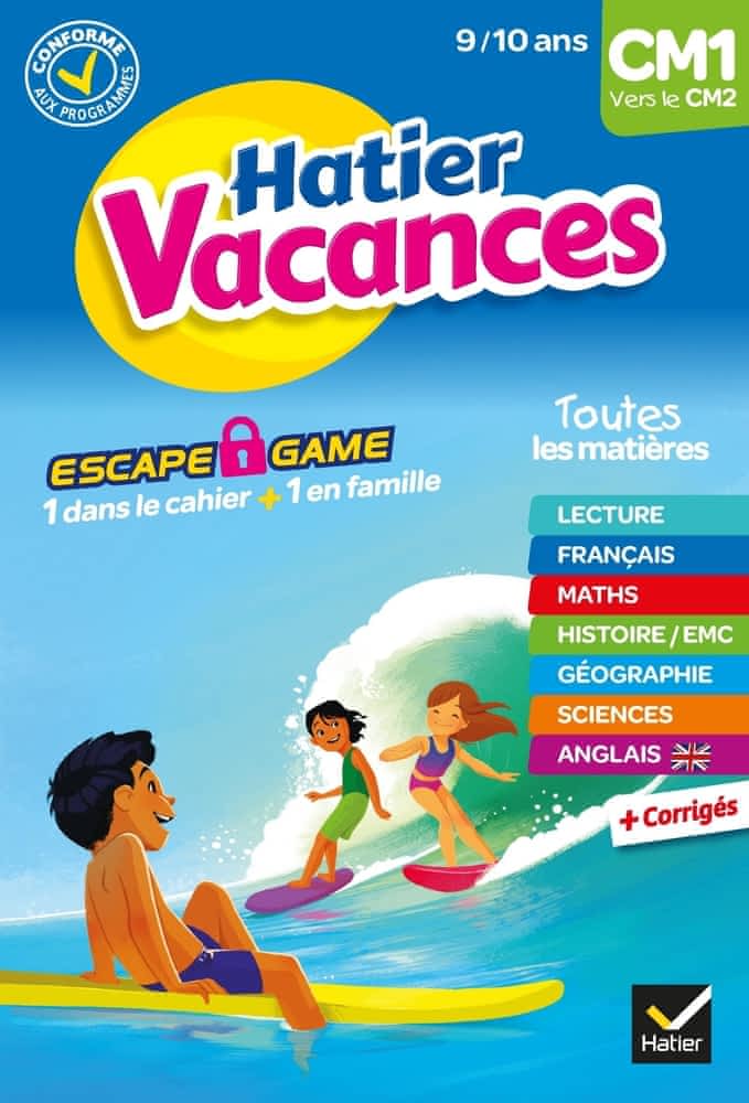 Hatier Vacances - de CM1 vers le CM2 (9/10ans)