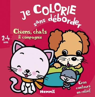 Je colorie sans déborder - Chiens et chats