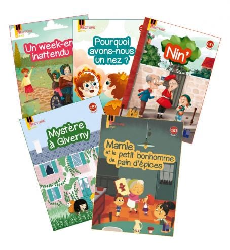Lecture Piano CE1 - 5 albums de premières lectures - (1 pack de 5)