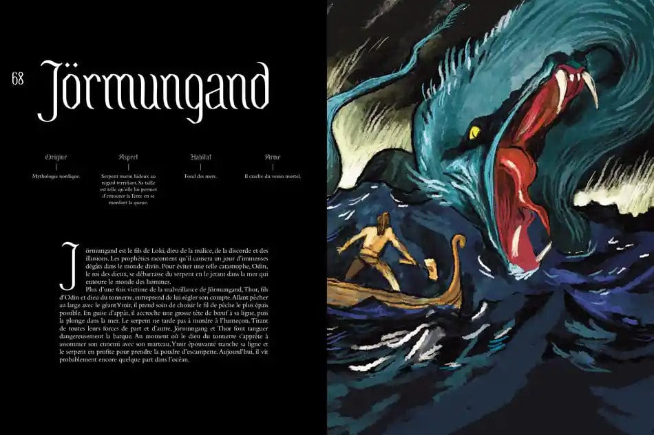 Bestiaire de monstres et créatures