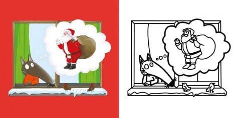 Mes premiers coloriages P'tit Loup Noël