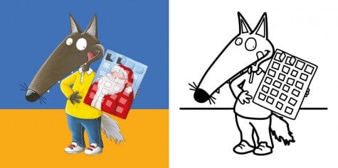 Mes premiers coloriages P'tit Loup Noël