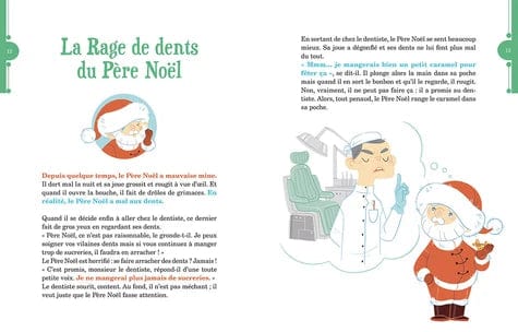 Le soir avec le Père Noël, les rennes et les bonhommes de neige