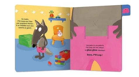 P'tit loup apprend à s'habiller