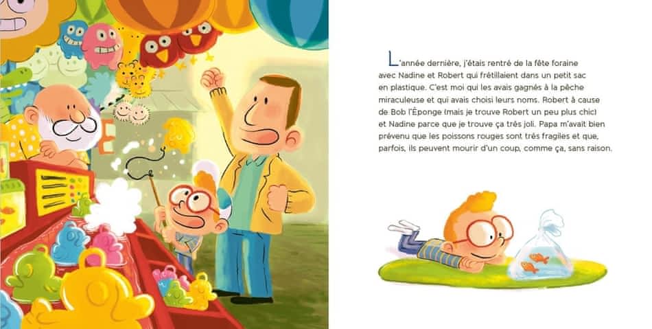 Nadine et Robert, les poissons rouges