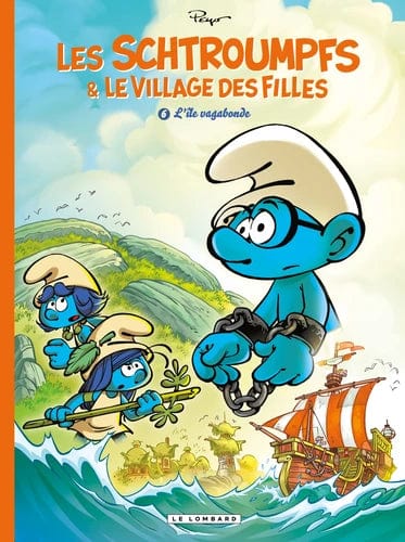 Les schtroumpfs & Le village des filles T06 - L'île vagabonde
