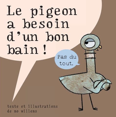 Le pigeon a besoin d'un bon bain