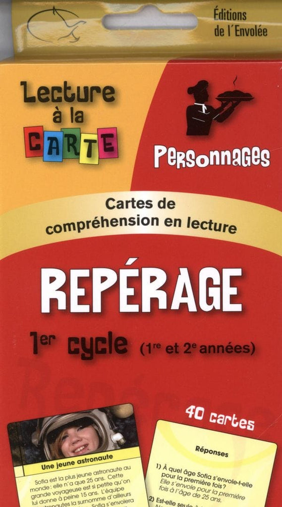 Cartes éclair - Repérage - Personnages - 1r cycle
