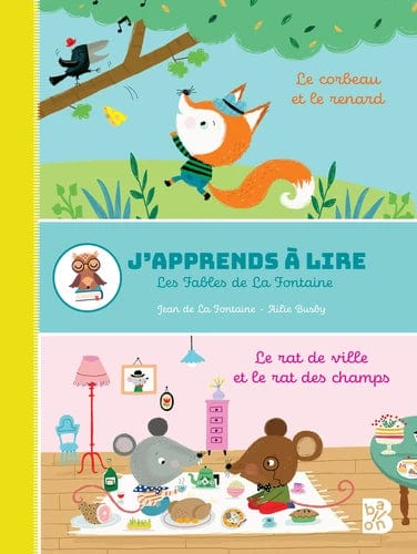 J'apprends à lire - Le corbeau et le renard, Le rat des villes et le rat des champs