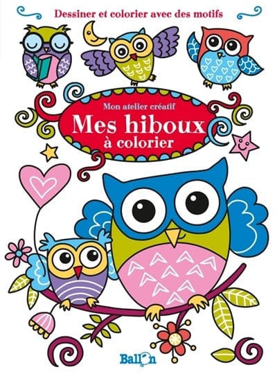 Mes hiboux à colorier