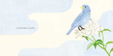 Un oiseau, une fleur