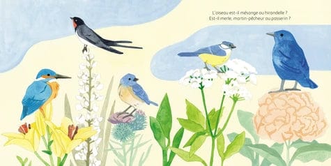 Un oiseau, une fleur
