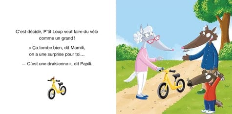 P'tit loup fait du vélo