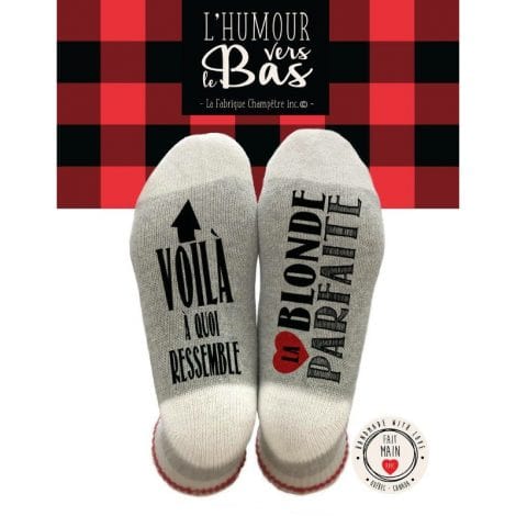 Chaussettes - Voici à quoi ressemble, la blonde parfaite - Taille M