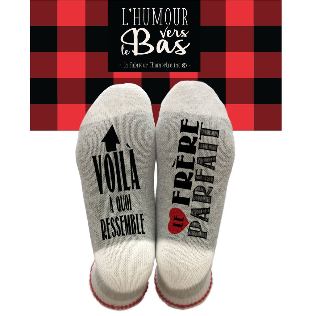 Chaussettes - Voilà à quoi ressemble, le frère parfait - Taille L
