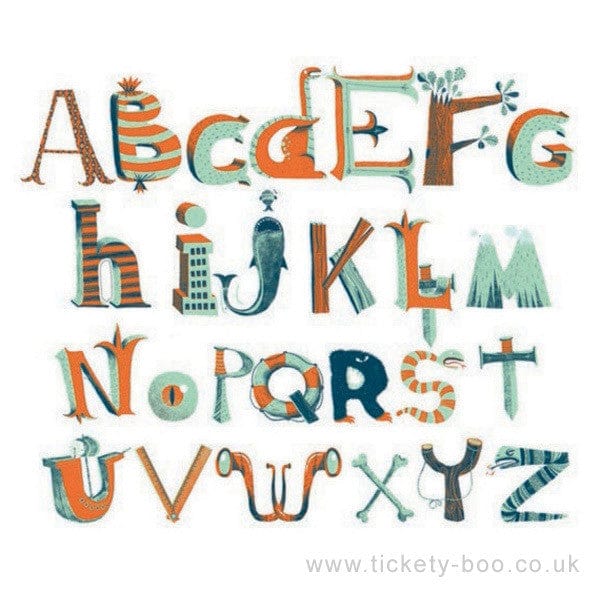 Autocollants muraux repositionnables / Alphabet pirate