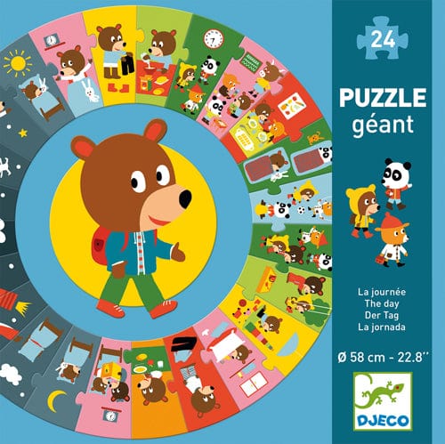 Puzzle géant - La journée - 24 pièces