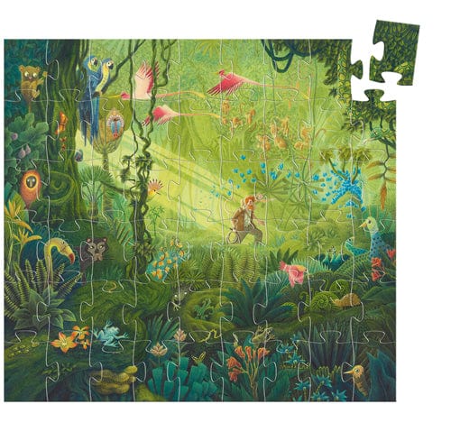 Puzzle silhouette - Dans la jungle - 54 pièces