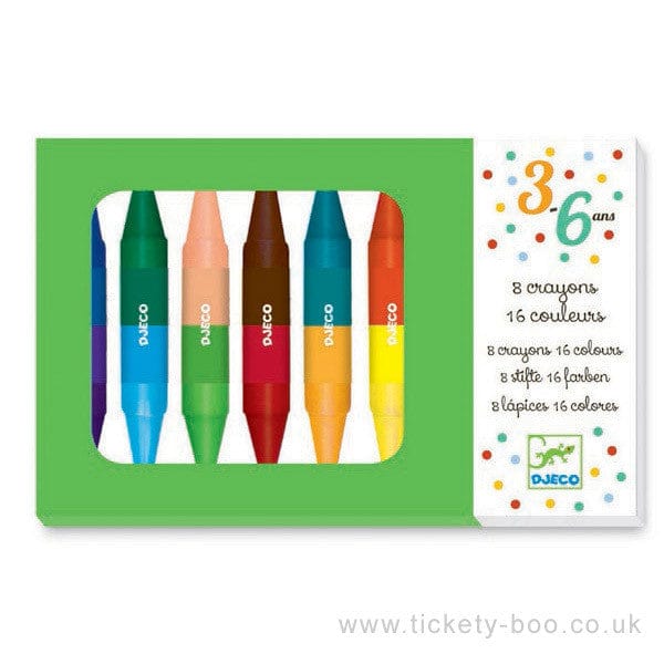 8 crayons doubles - 16 couleurs