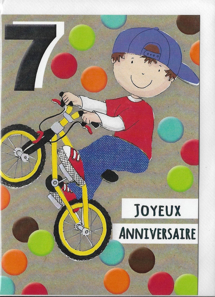 Happy Birthday 7 years - Joyeux Anniversaire 7 ans 