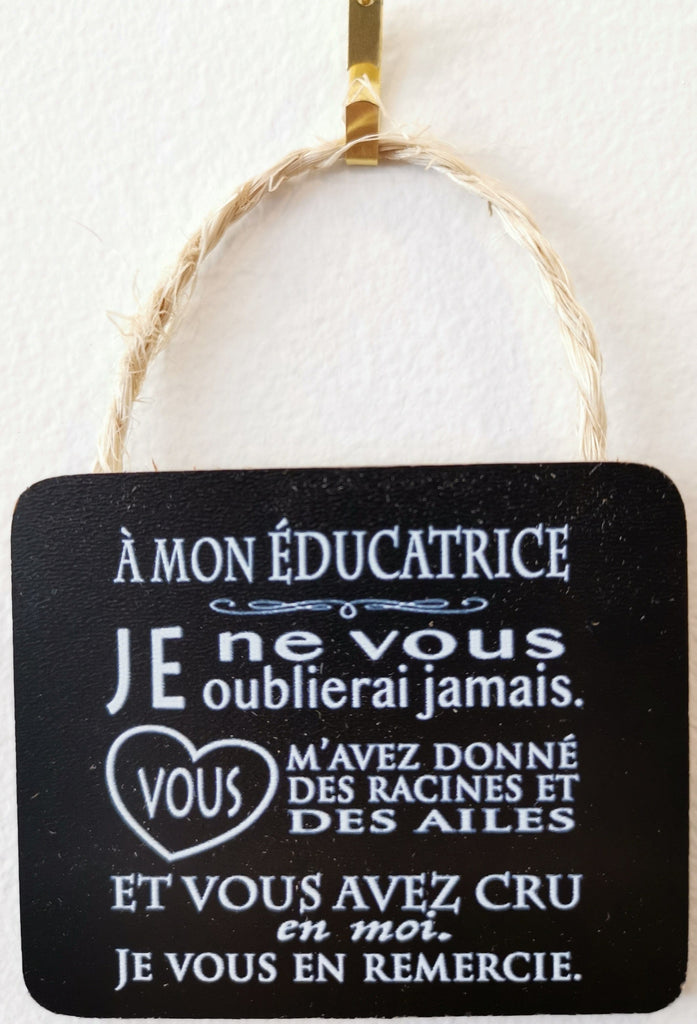 Etiquette cadeau - Enseignant(e) et éducatrice