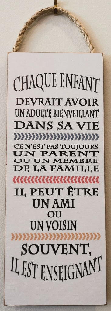 Affiche à suspendre Grande - Enseignant(e) et éducatrice