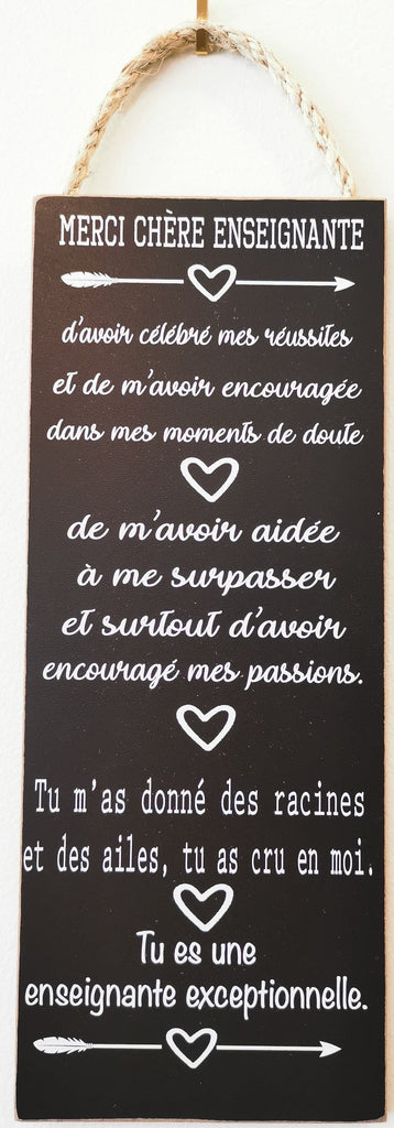 Affiche à suspendre Grande - Enseignant(e) et éducatrice