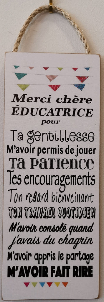 Affiche à suspendre Grande - Enseignant(e) et éducatrice