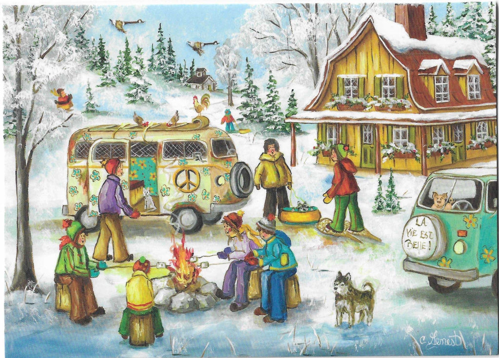 Ensemble de 8 cartes de souhait - Noël