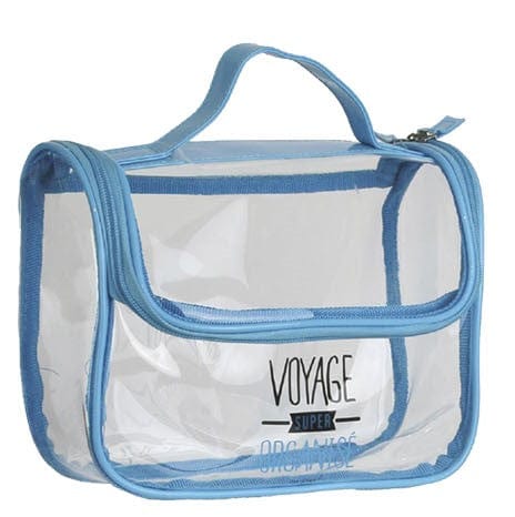 Trousse de toilette transparente - Voyage super organisé