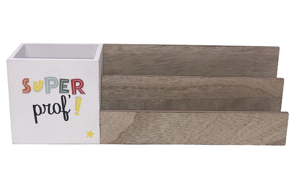 Range courrier et porte crayons super prof