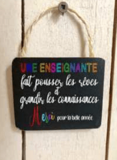 Etiquette cadeau - Enseignant(e) et éducatrice