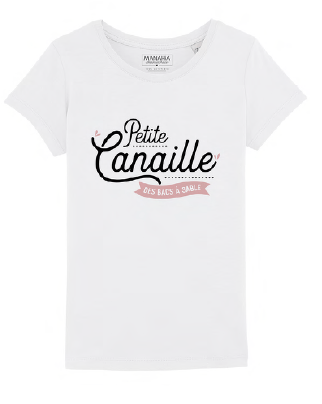 T-shirt - fille - Petite canaille...