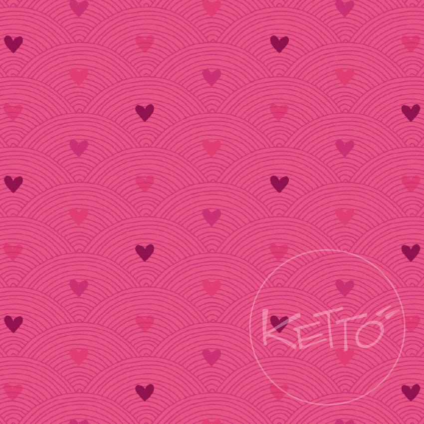 Masque protecteur - Cœurs roses - Moyen