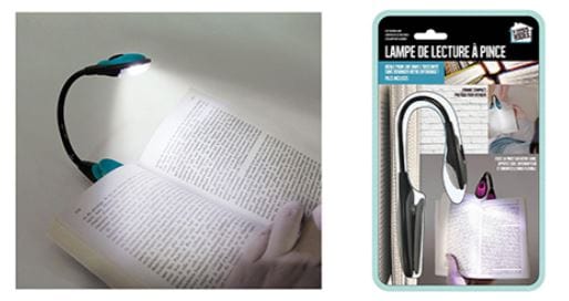 Lampe de lecture avec pince