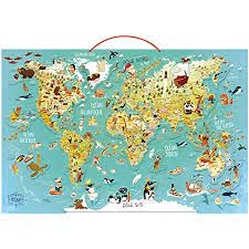 Carte du monde fantastique magnétique